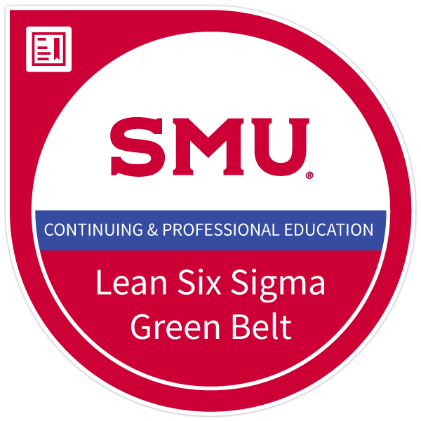SMU Lean Six Sigma Green Belt Badge