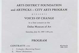 Arts District Foundation and Artpicks—City Arts Program presents Voices of Change