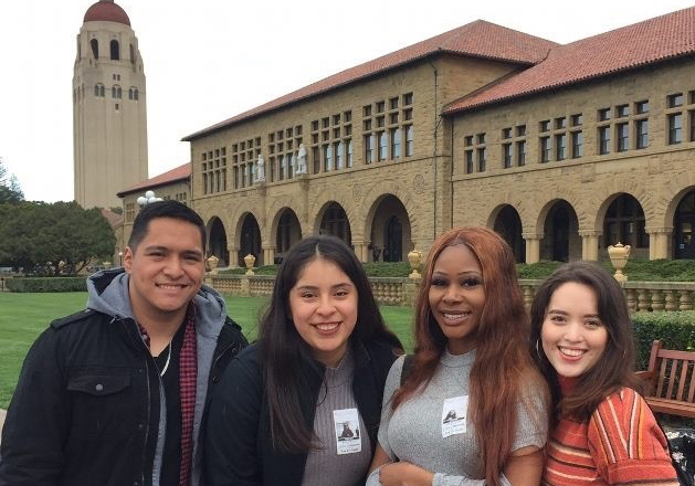 McNair Scholars students touring Stanford University to learn about graduate programs