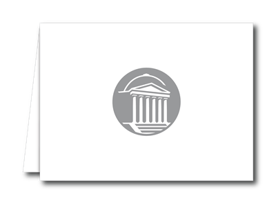 Image of silver notecard