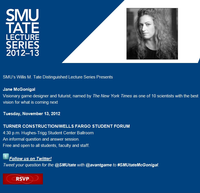 The Willis M. Tate Distinguished Lecture Series Presents SMU
