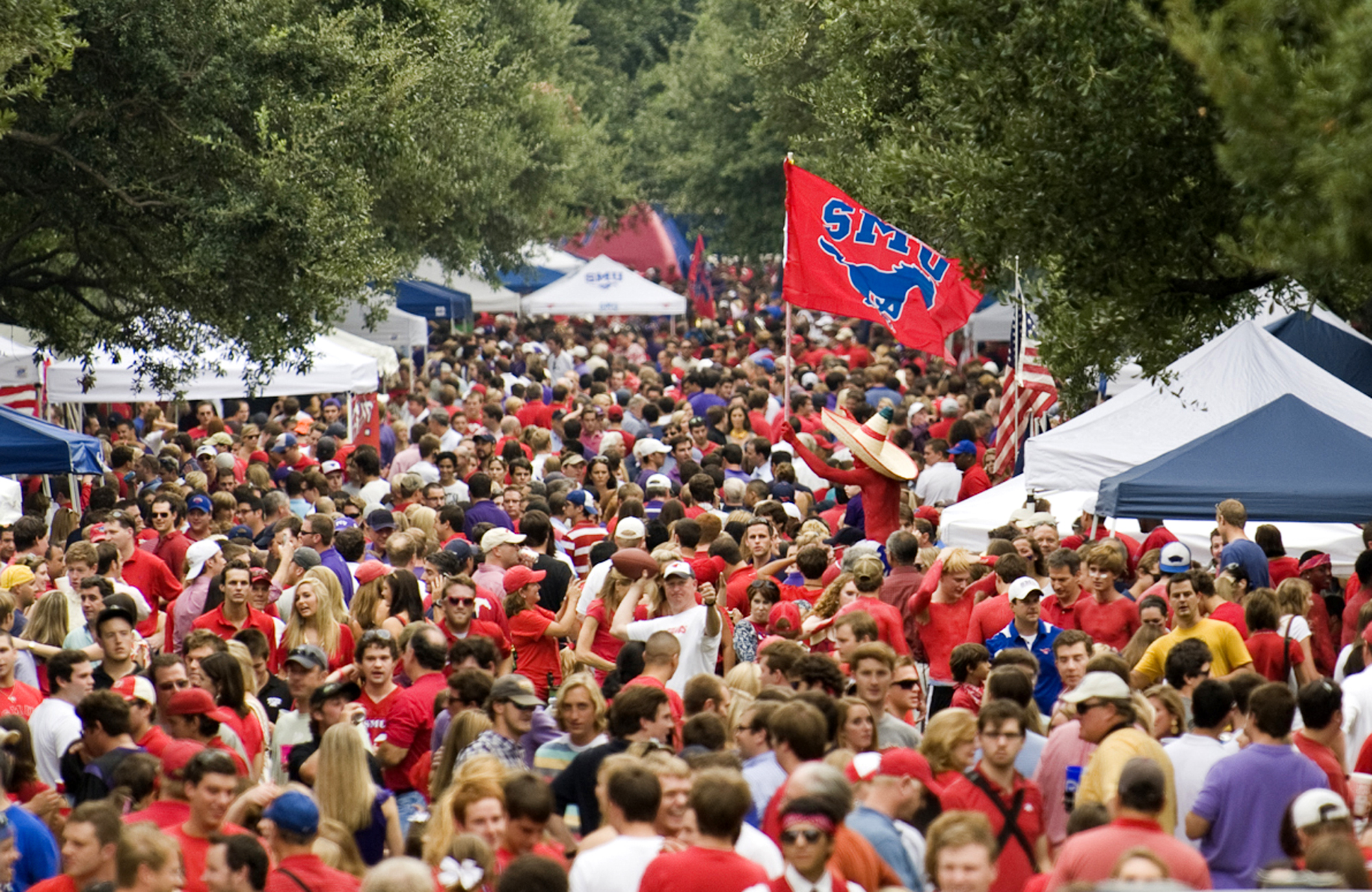 SMU celebrates 100th birthday with historic, highspirited