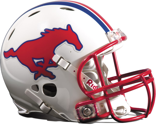 smu mustangs helmet