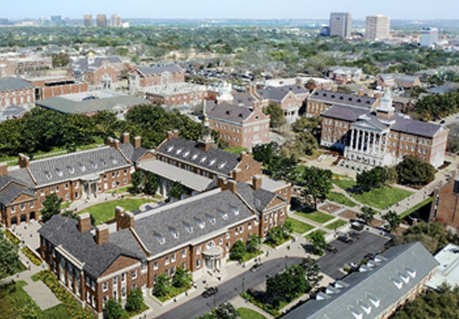 Aerial view of Cox School of Business-Renderings