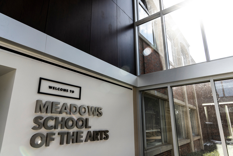 Exterior shot of Meadows School of the Arts building
