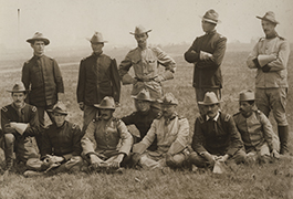  [Colonel Theodore Roosevelt with a Group of Rough Riders Recommended for Promotion]