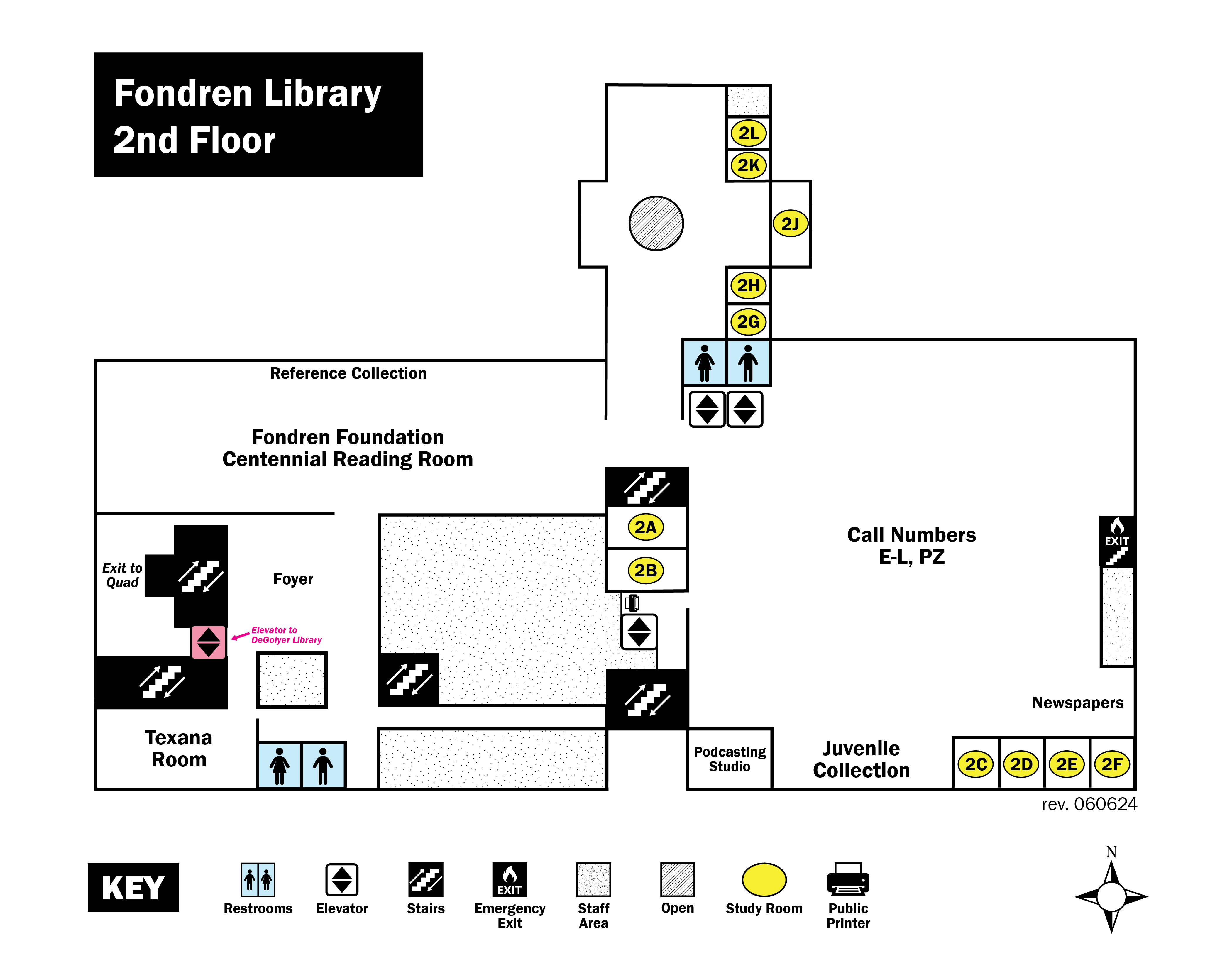 Fondren Library Red, 2nd floor
