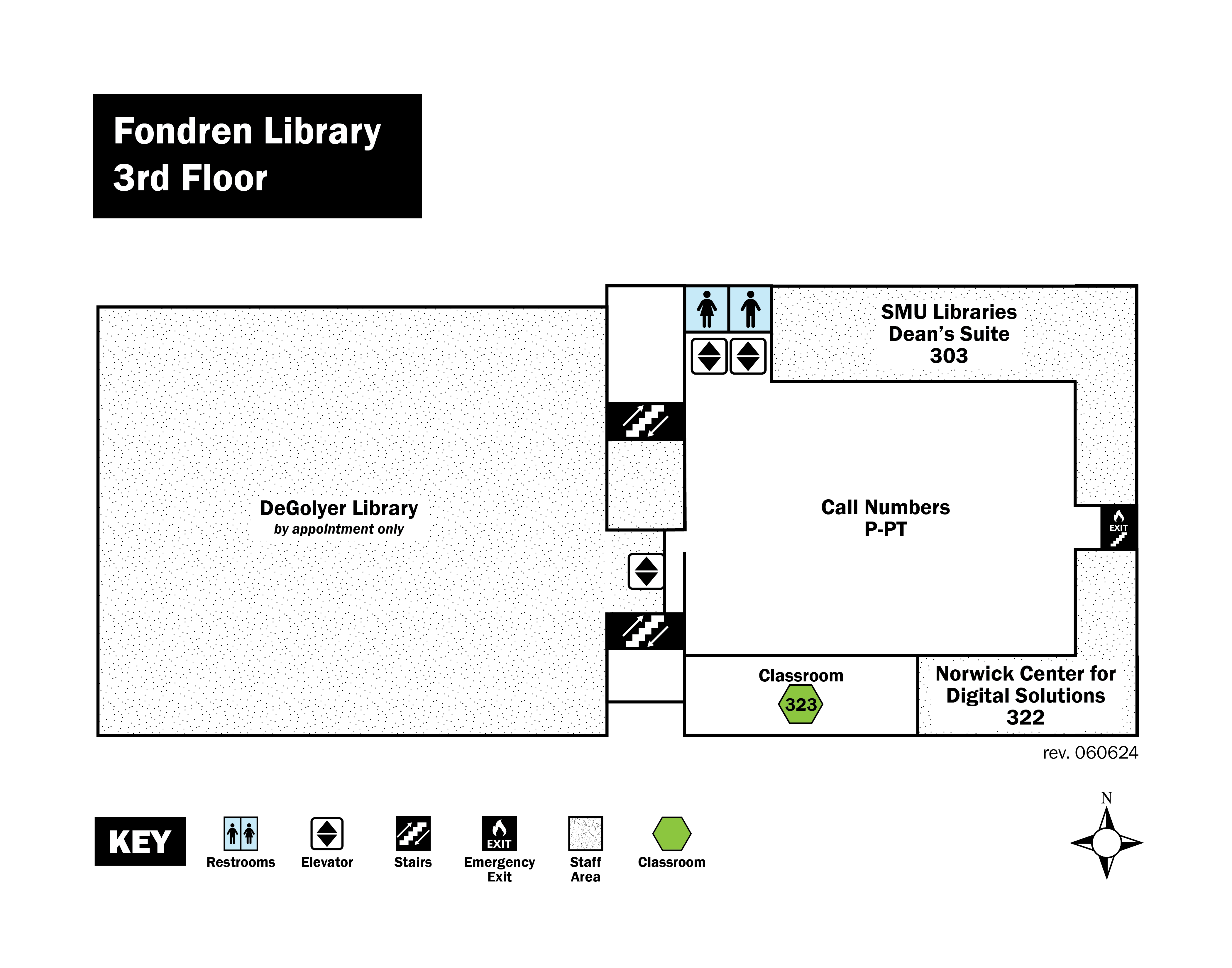 Fondren Library Red, 3rd floor