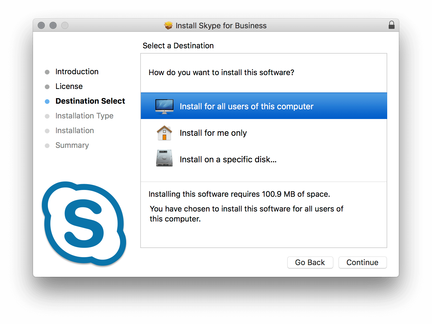 skype for busines sharing files mac