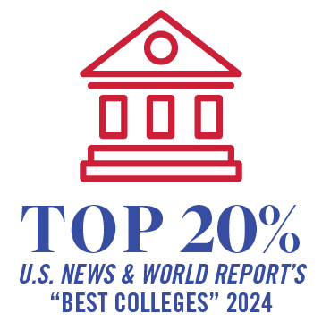 Top 20% - US News & World Report's "Best Colleges"