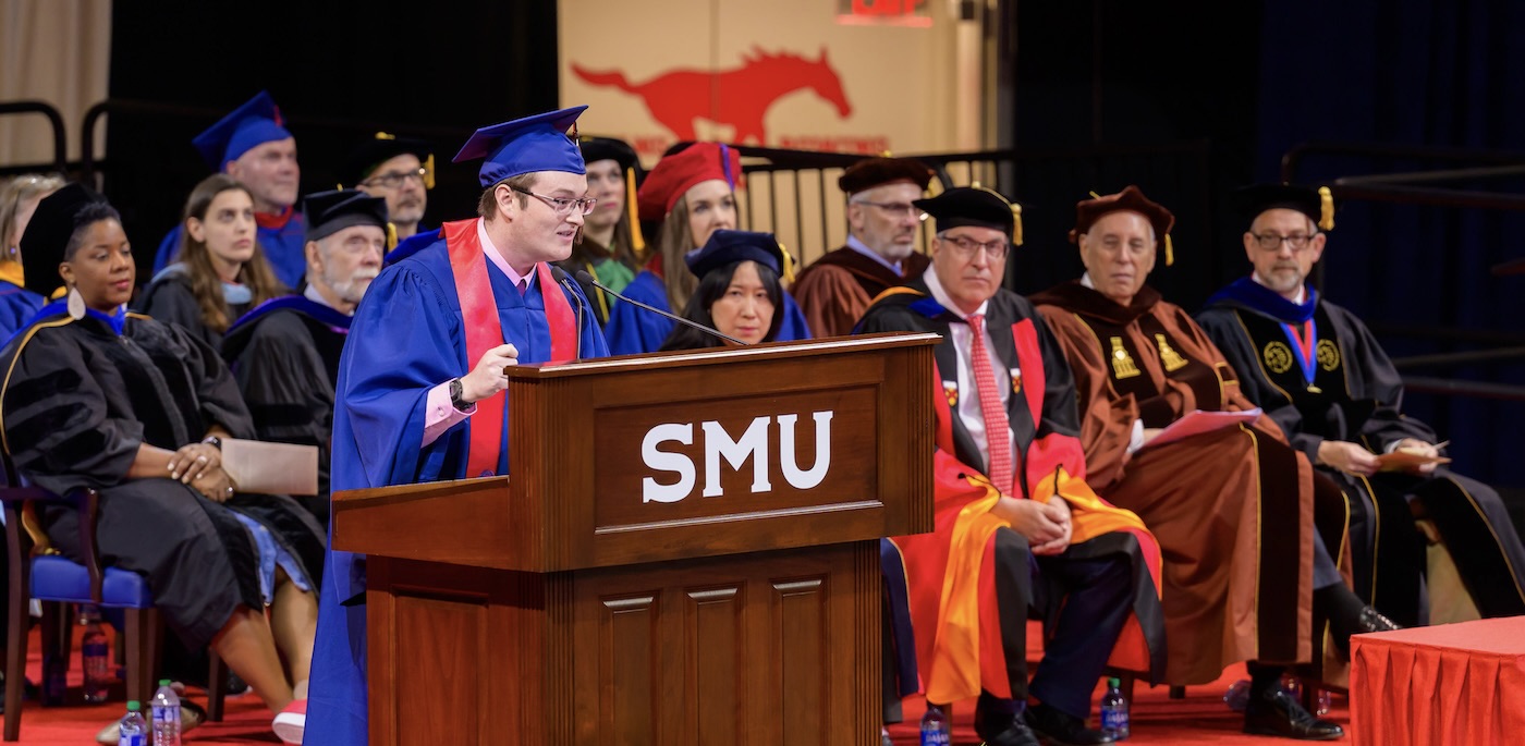 SMU Lyle faculty at 2024 graduation
