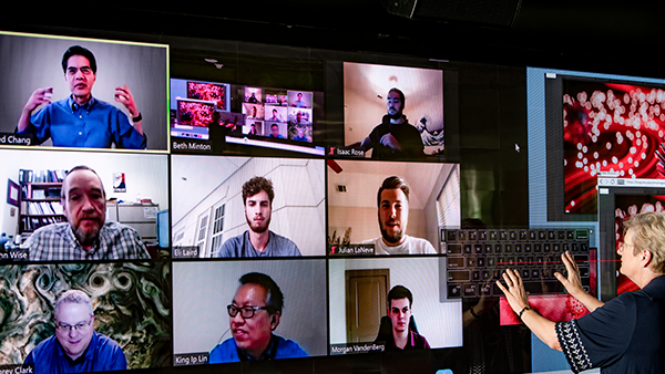 Multiple Industry-Leading faculty member of SMU Lyle are in the zoom meeting