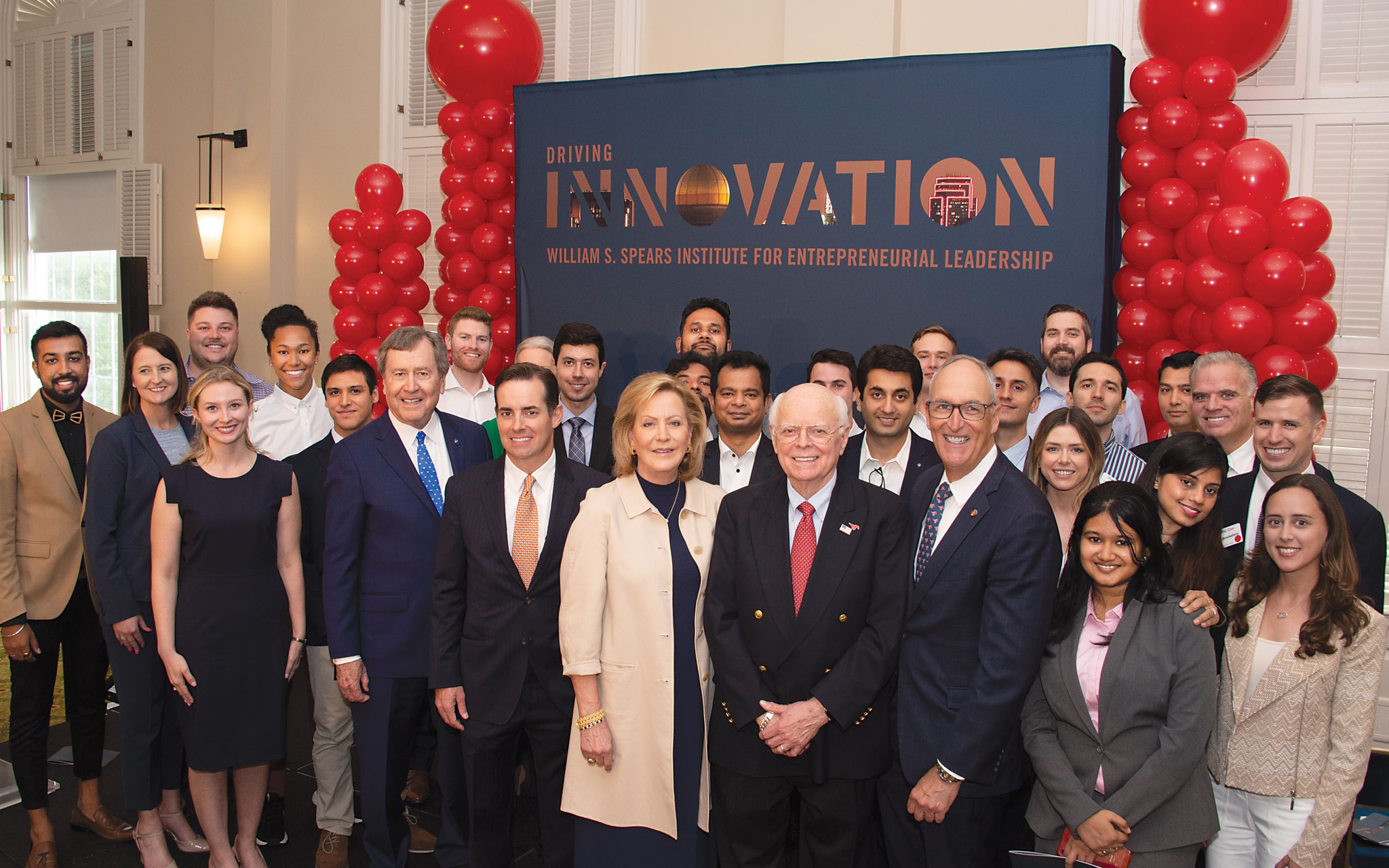 group photo of the spears institute ceremony