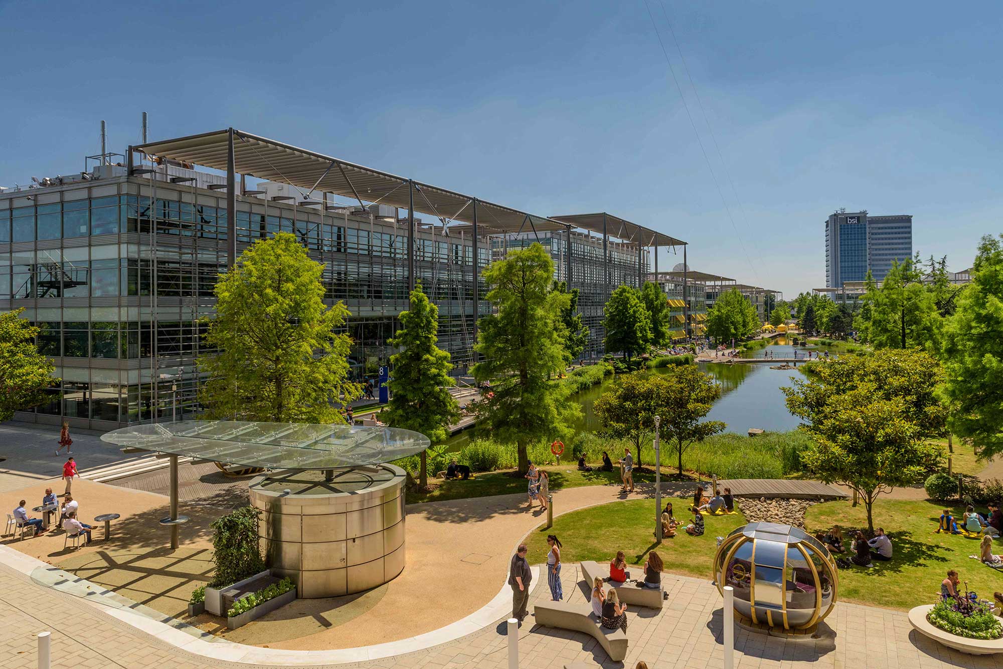 Richmond University campus overhead