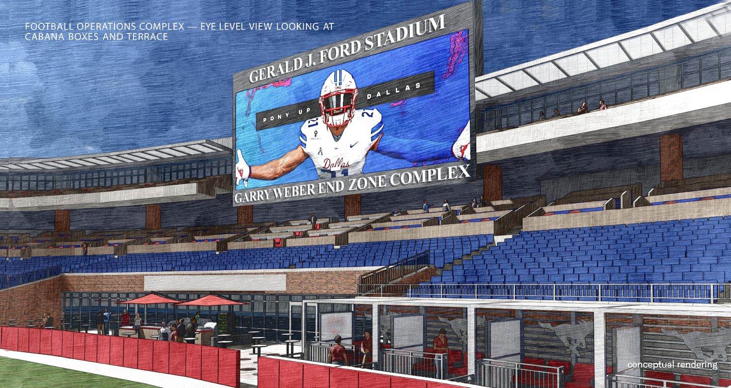 Conceptual rendering of Weber End Zone Complex