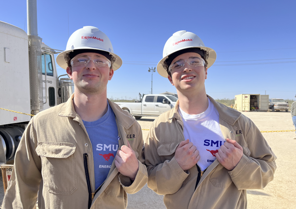 students at an oil rig