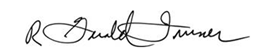 R. Gerald Turner Signature