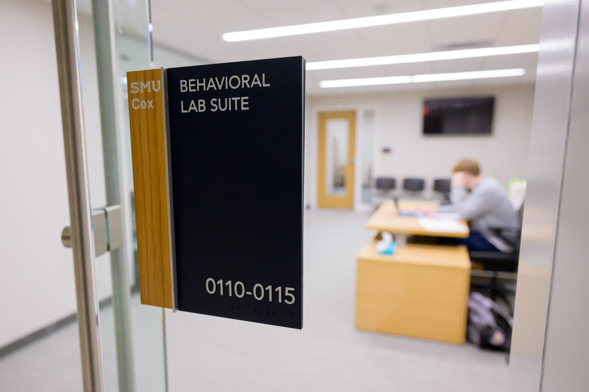 Door to the Cox Behavioral Lab Suite