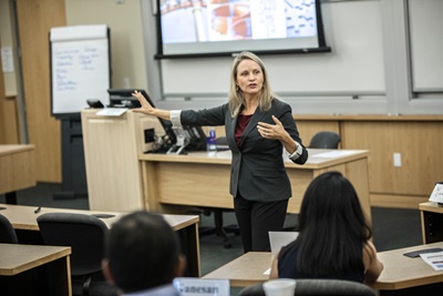 Professor teaching at SMU Cox