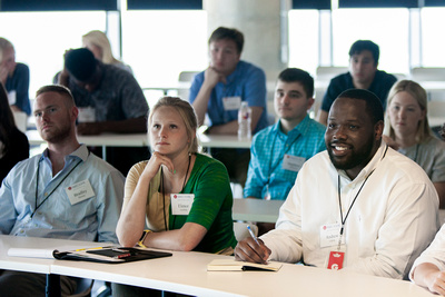 Students sitting in class