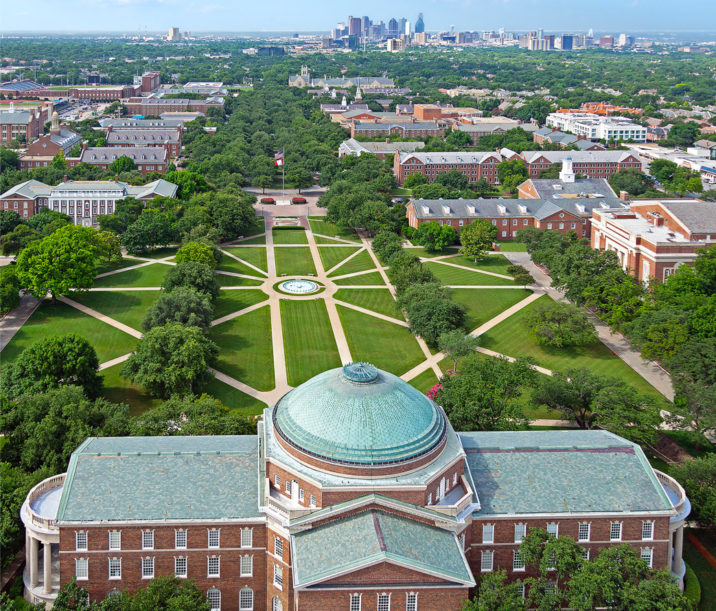 Overhead shot of SMU campus