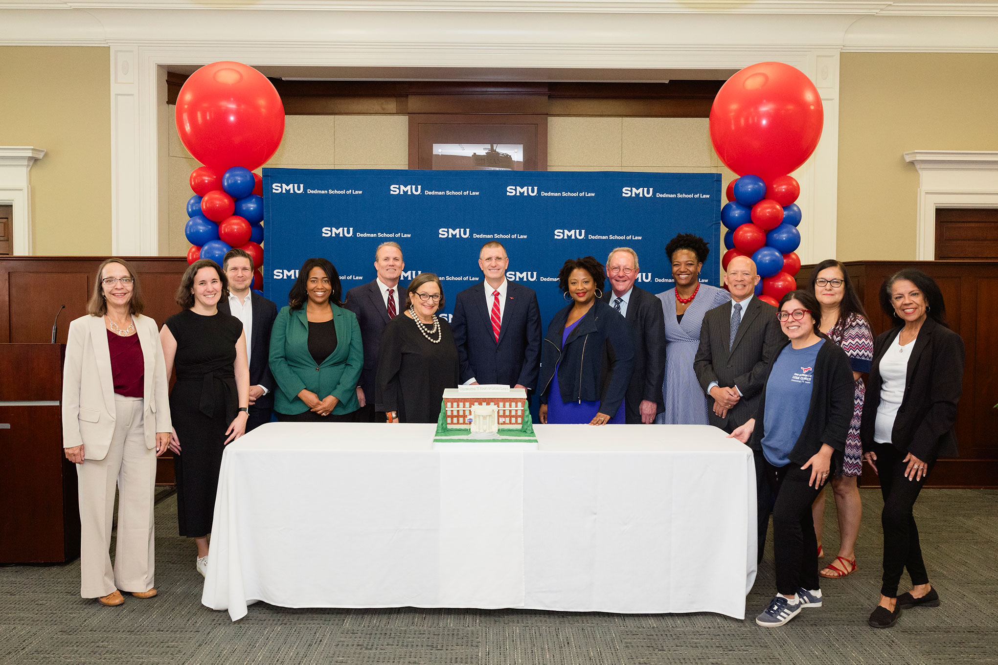  SMU Dedman School of Law staff celebrate 75 years of legal clinics