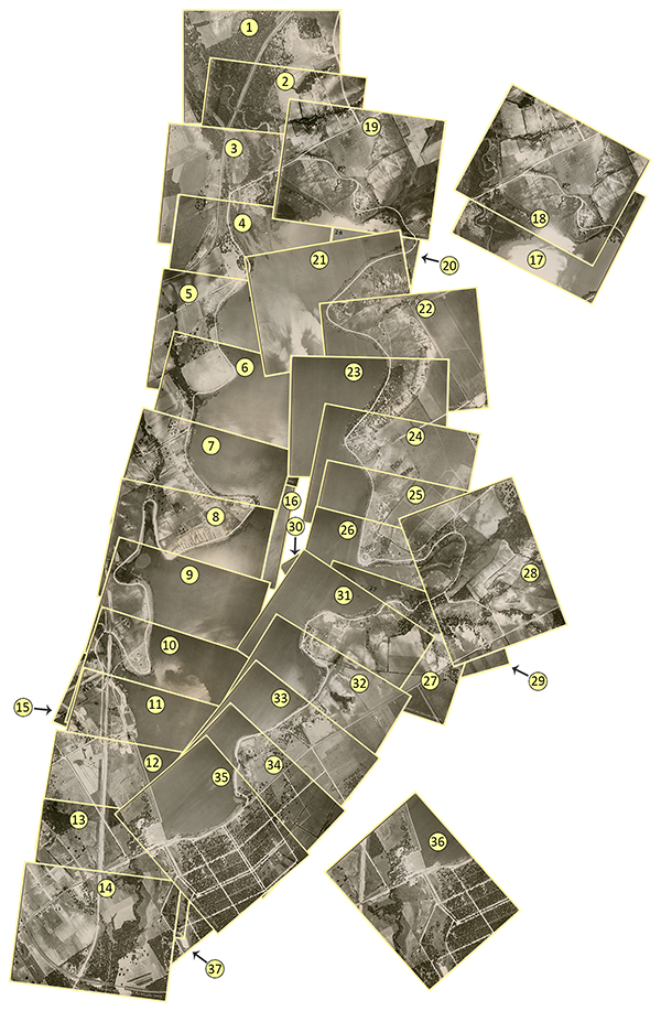 White Rock Lake Aerial Photographs, 1927 Fairchild Survey mosaic