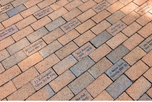 Close up of bricks