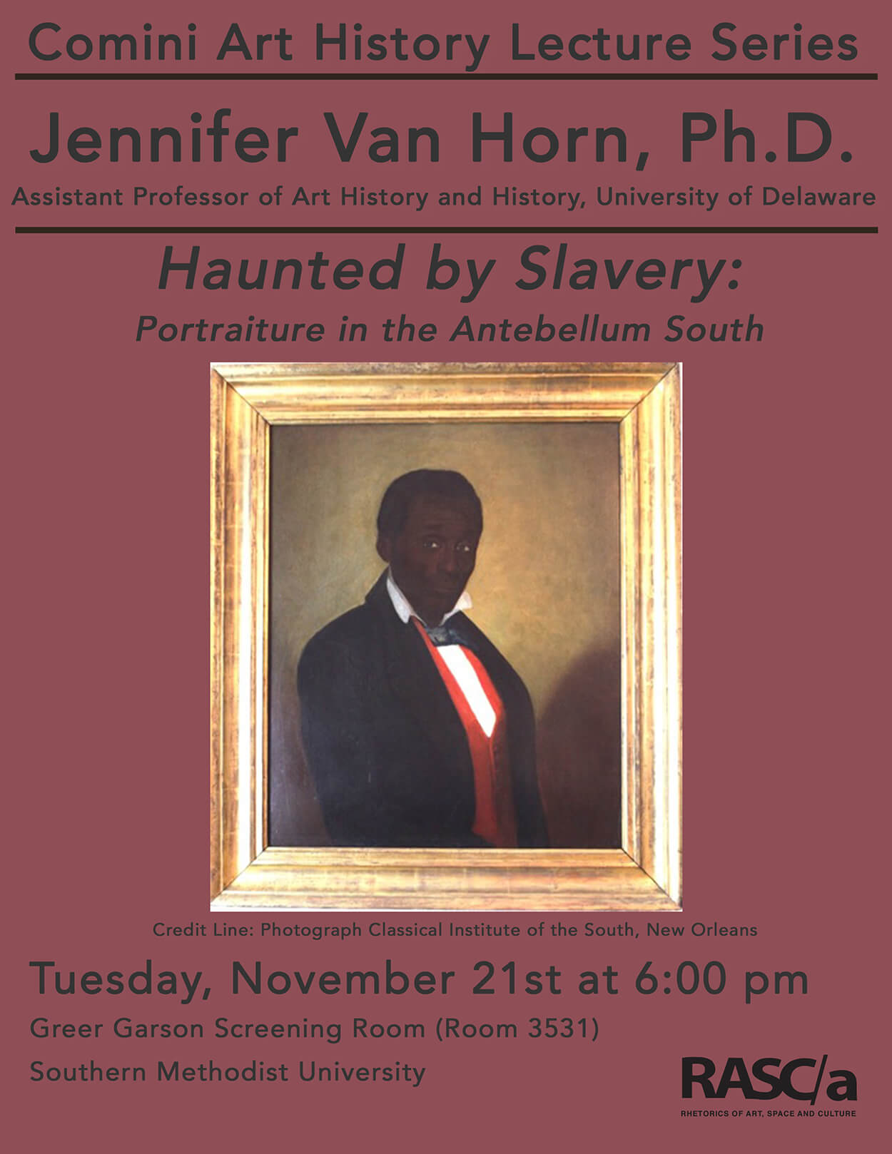 JenniferVanHornCominiLectureSeriesFlyer