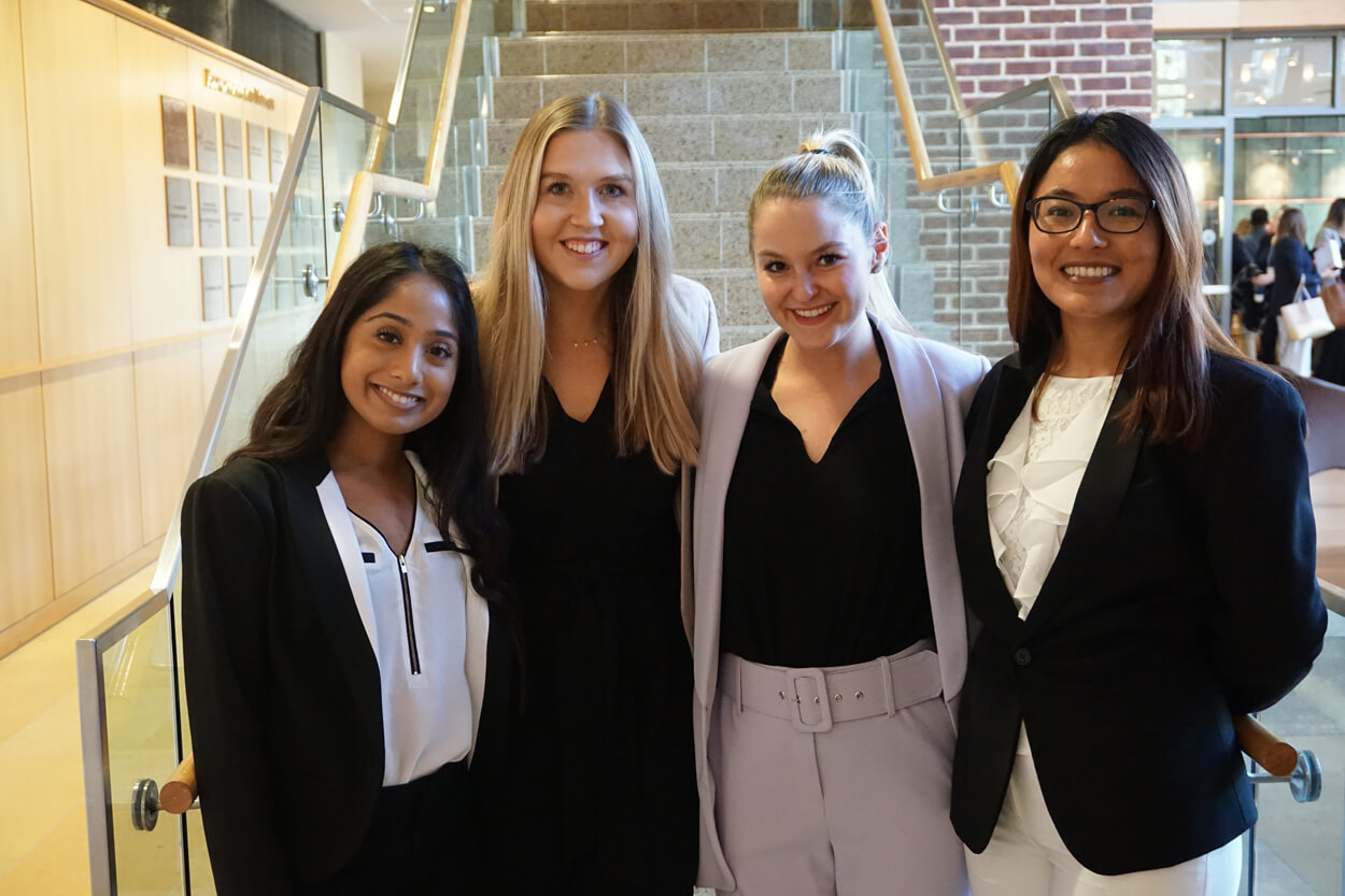 Brooke Sinek (second from left) and team members