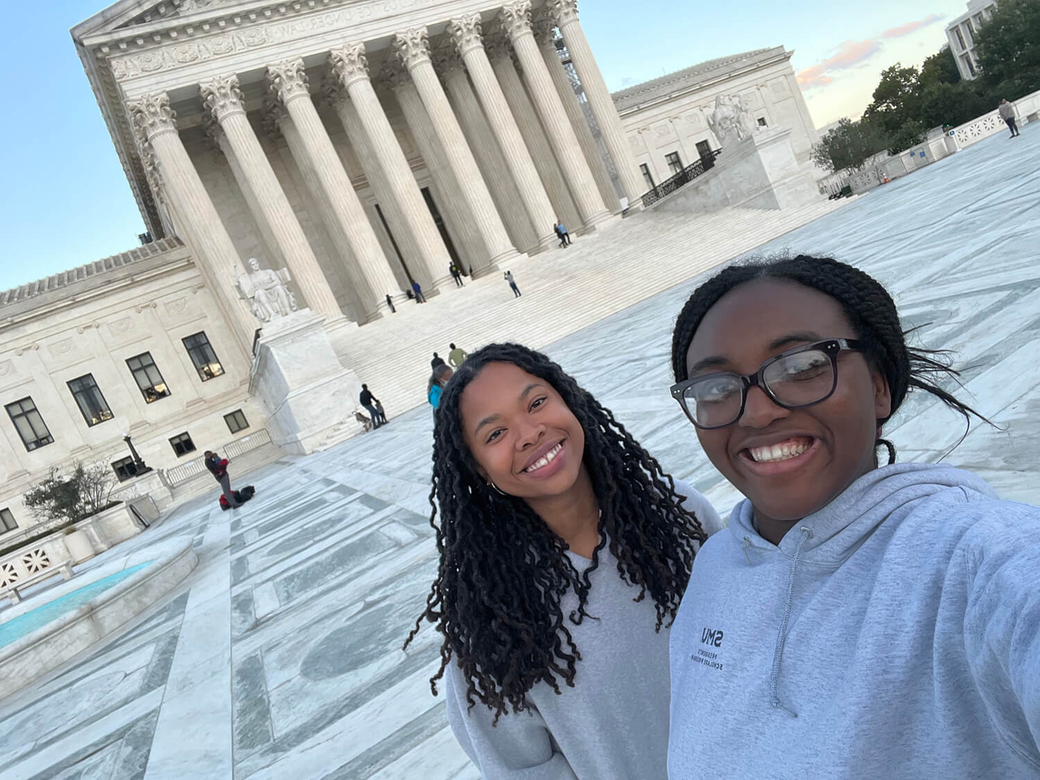 Princess at the Lincoln Memorial