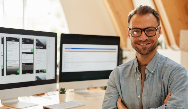 Photo of a UX designer