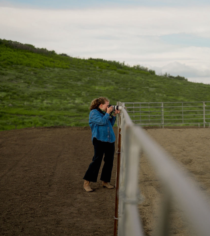 Advertising alum Ellie Pace shoots photography at Buckethead Ranch