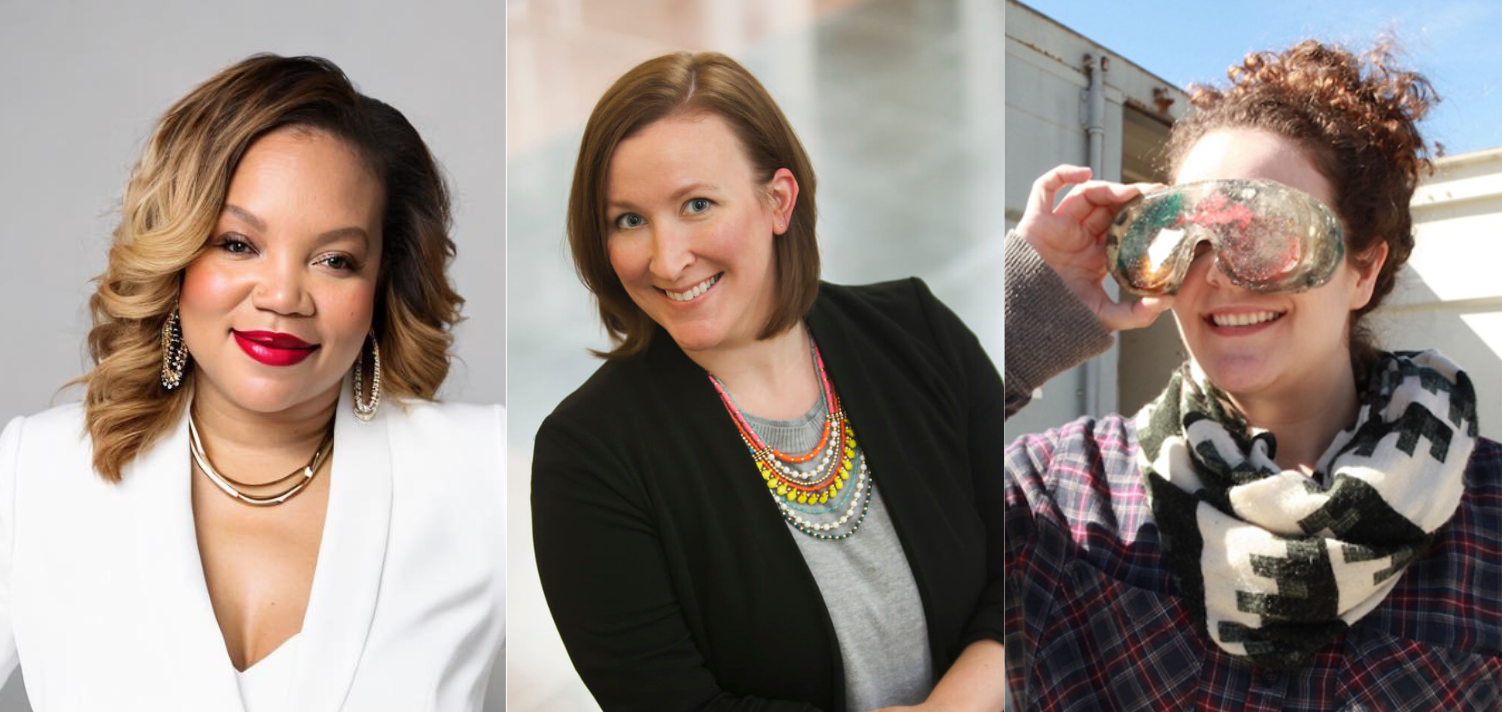 New faculty members Andrea Arterbery, Christie Bondade and Emily Budd.