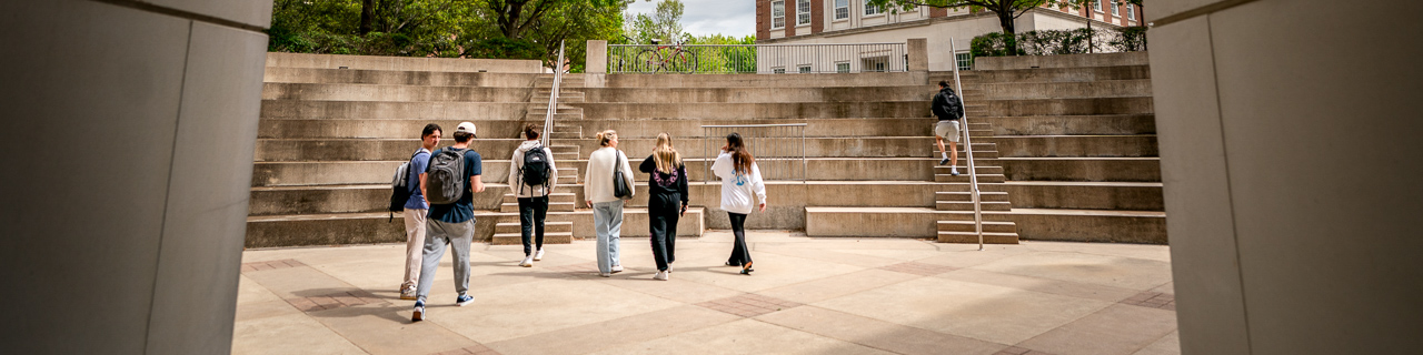 Students leaving class in the Bobby B. Lyle School of Engineering