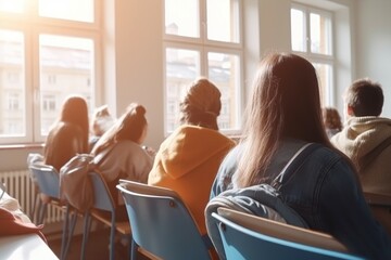 students in class