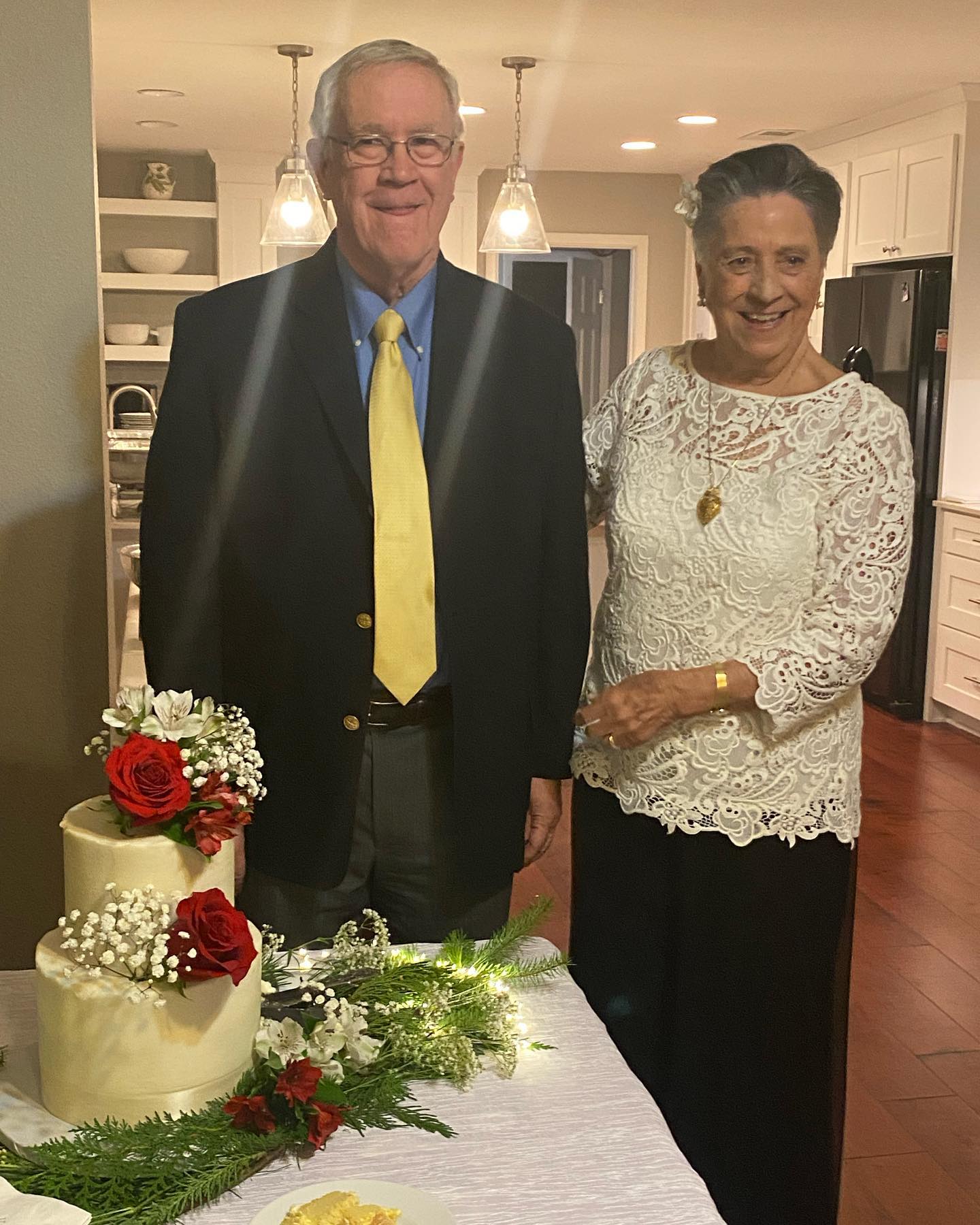 Charles and Nancy at wedding