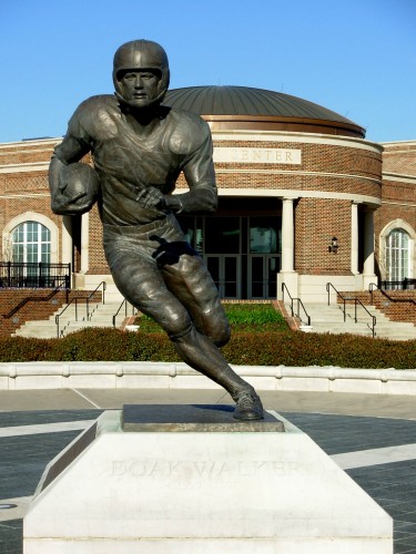 Doak Walker statue at SMU